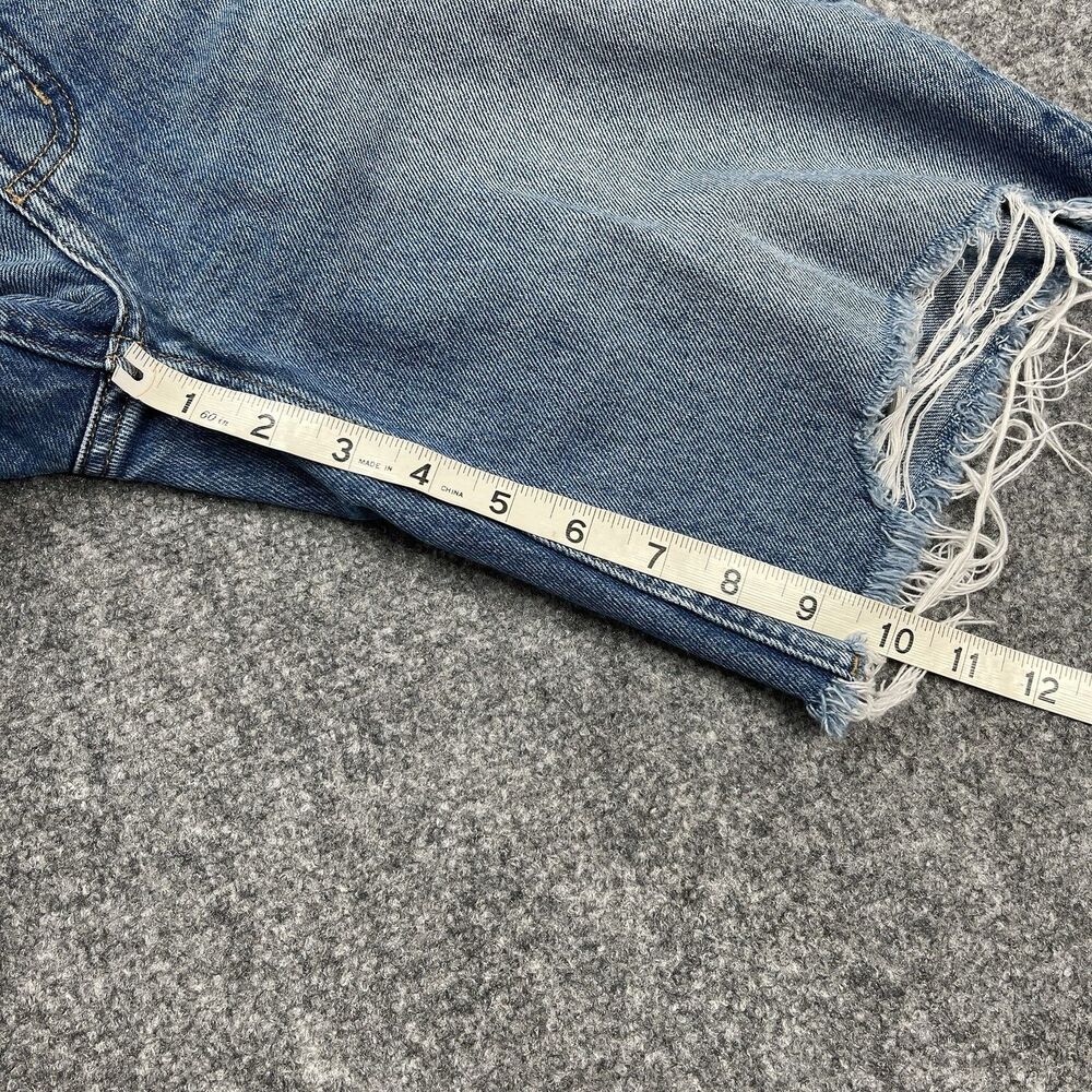 Ariat Real Denim Shorts Womens 26 Ultra High Rise Jazmine Button Fly Distressed - Picture 10 of 11